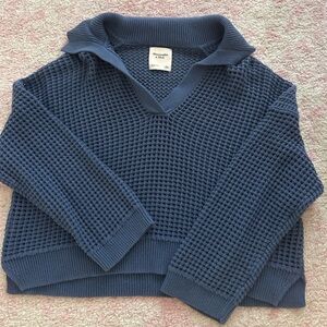 Abercrombie waffle knit sweater! (worn once)